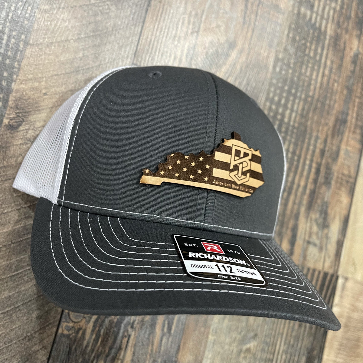 American Blue Collar (any state) Patch Hat –