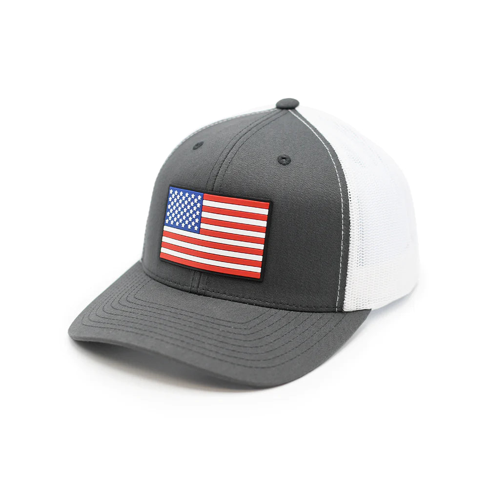 USA FLAG PVC PATCH HAT